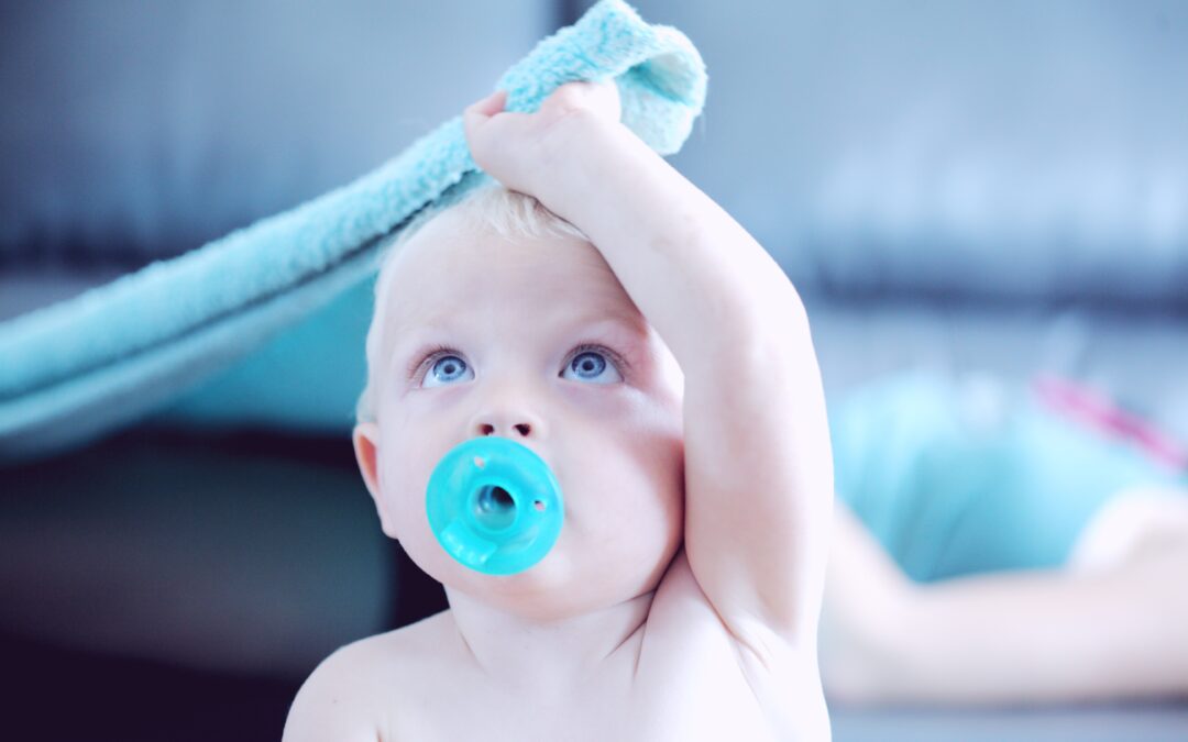 Baby with Pacifier and blanket - Sleep Rest and Play